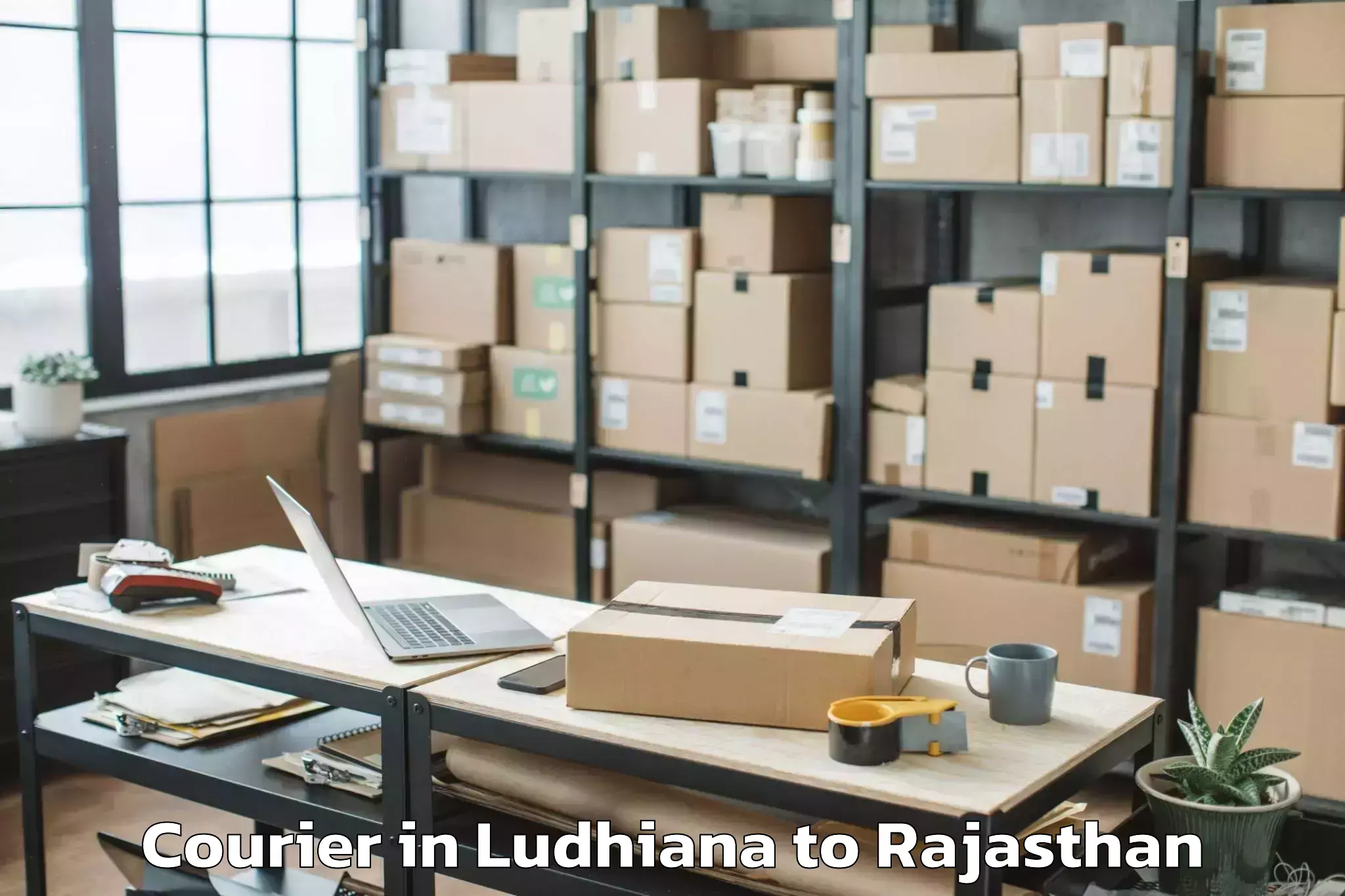 Easy Ludhiana to Madanganj Kishangarh Courier Booking